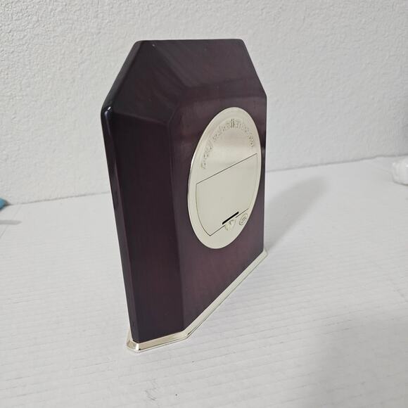 Copied - Paul Sebastian Dark Red Wooden Desk/Mantel/Shelf Quartz Clock 1997 - Picture 2 of 7